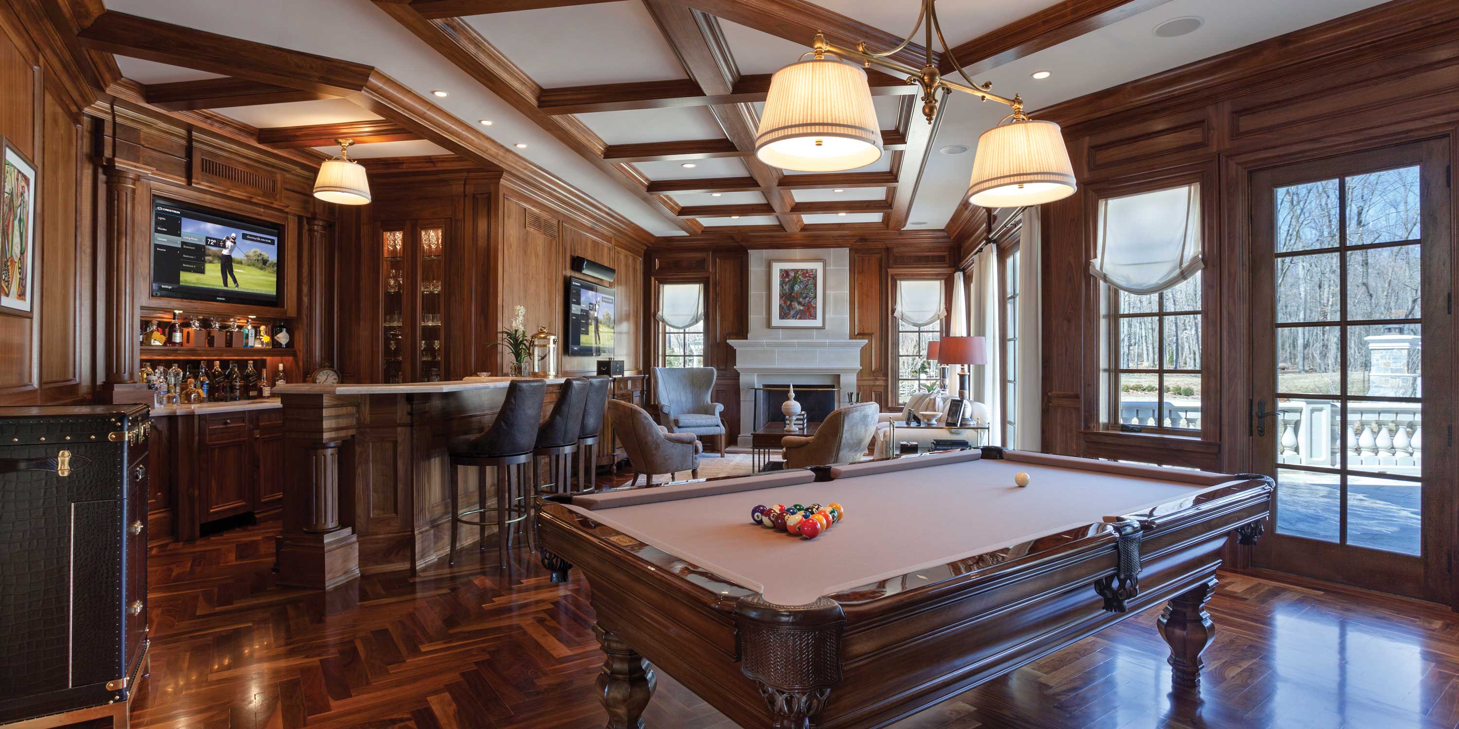 Smart Home Technology Newburyport, MA, Massachusetts Smart Home Company, Smart Home design, indoor technology, Bar and Game Room